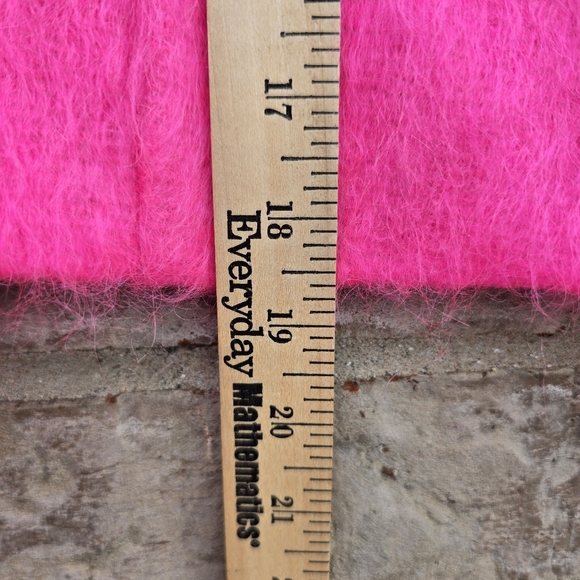 Milly New York Bright Barbie Pink Mohair Wool 3/4 sleeve Jacket Coat Blazer Sz.4 - Picture 14 of 15